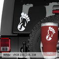  Yeti Bigfoot Footprint Sasquatch Vinyl Decal