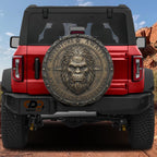 Bronze Compass Sasquatch Adventure Awaits Spare Tire Cover