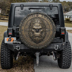 Bronze Compass Sasquatch Adventure Awaits Spare Tire Cover