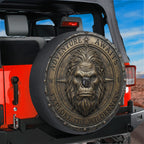Bronze Compass Sasquatch Adventure Awaits Spare Tire Cover