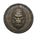 Bronze Compass Sasquatch Adventure Awaits Spare Tire Cover