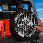 Always Take the Scenic Route Spare Tire Cover