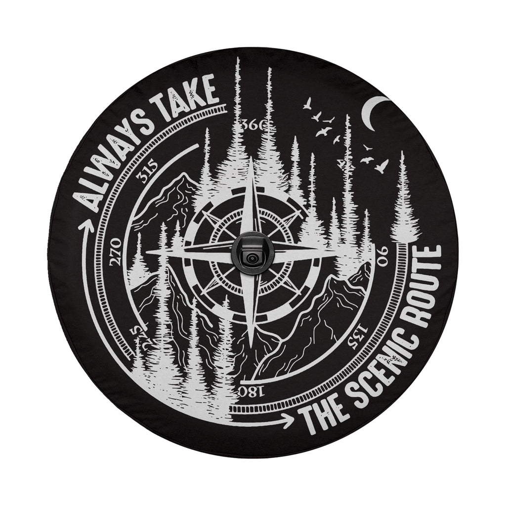 Always Take the Scenic Route Spare Tire Cover