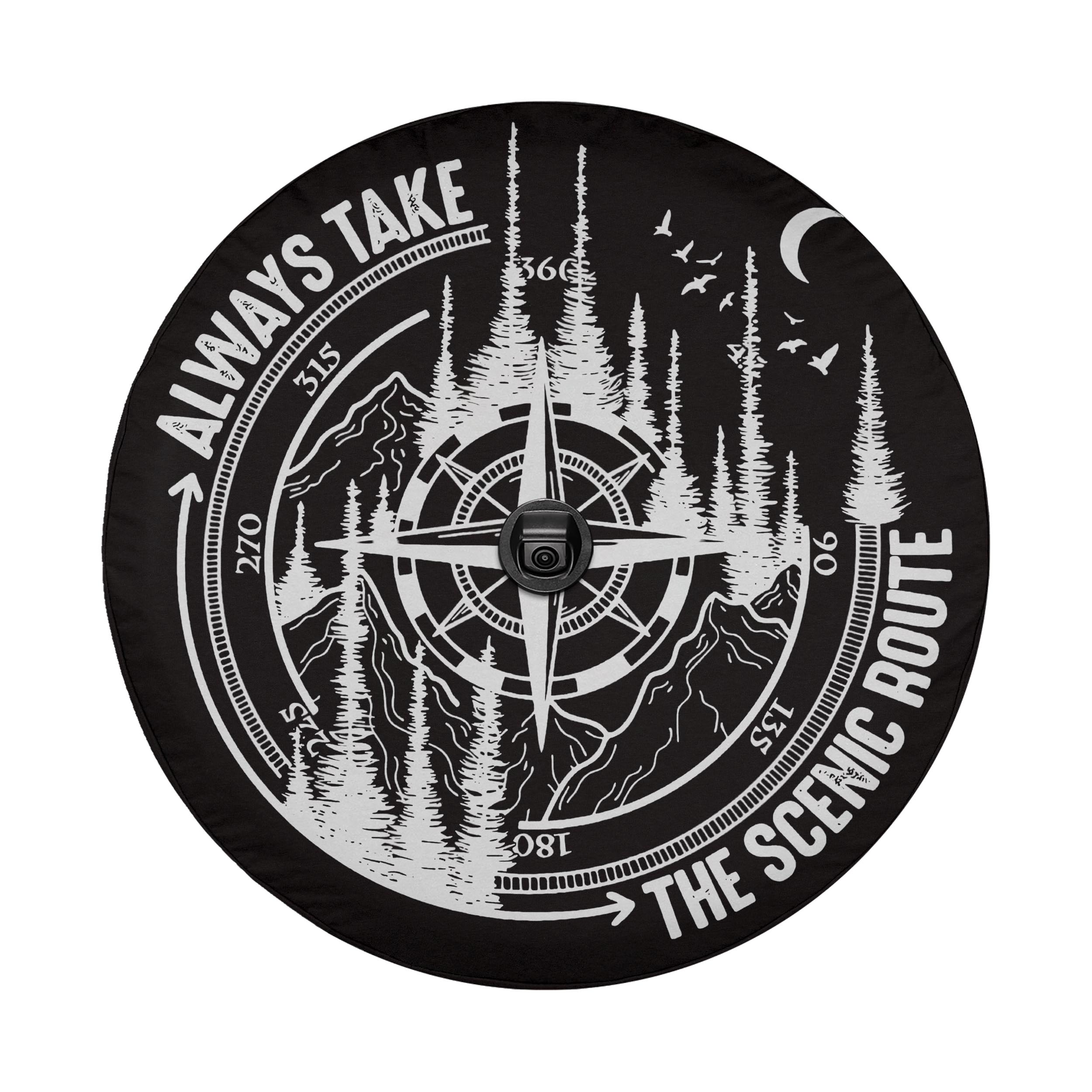 Always Take the Scenic Route Spare Tire Cover