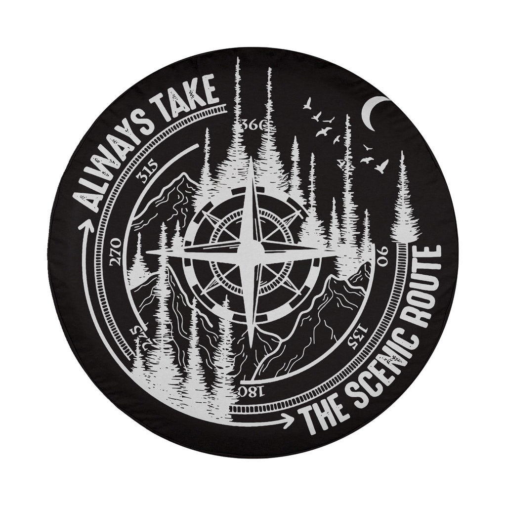 Always Take the Scenic Route Spare Tire Cover