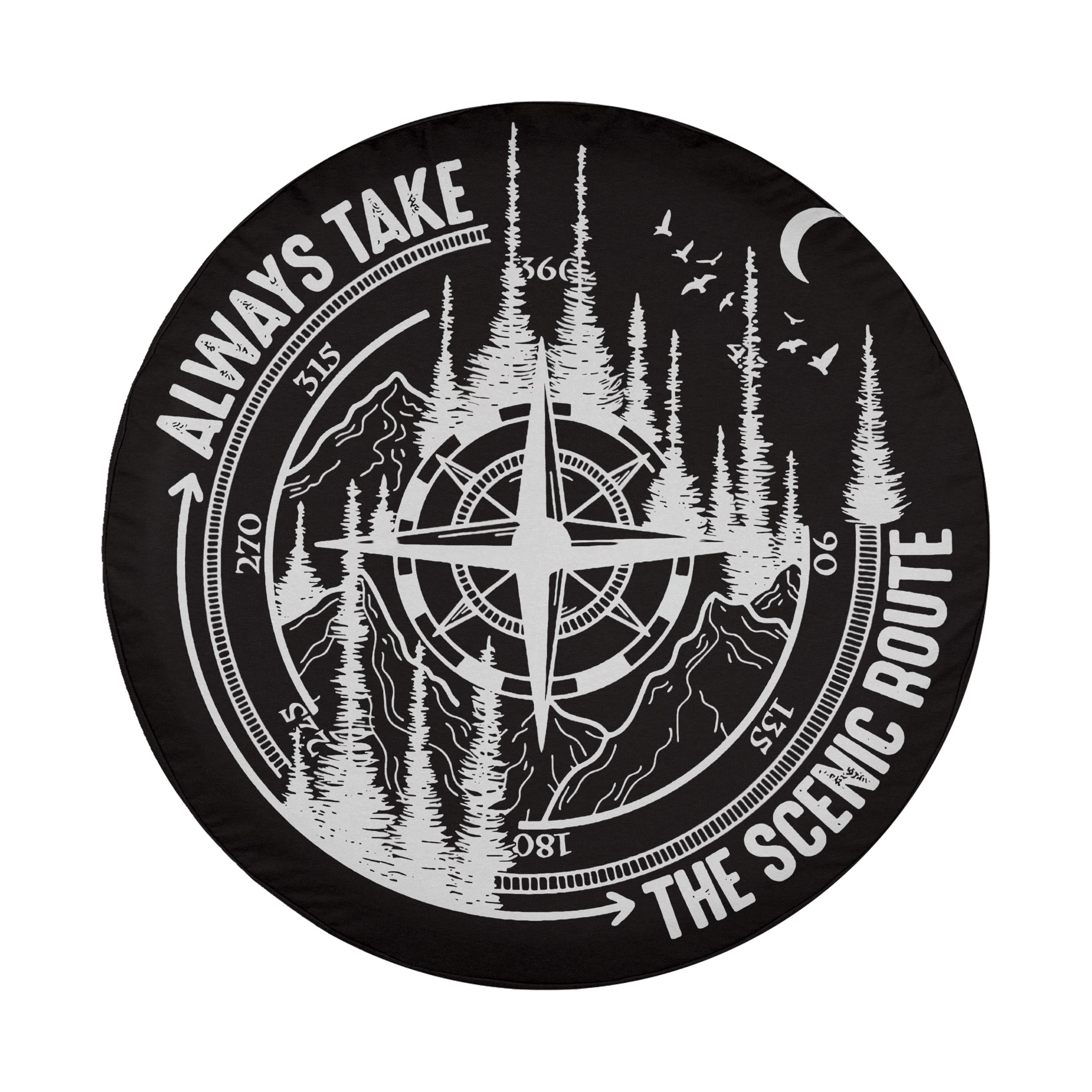 Always Take the Scenic Route Spare Tire Cover