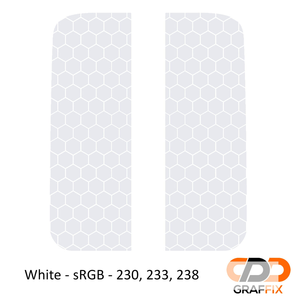 Wenge brown honeycomb hex mesh side window decal set for Jeep Wrangler JL Gladiator
