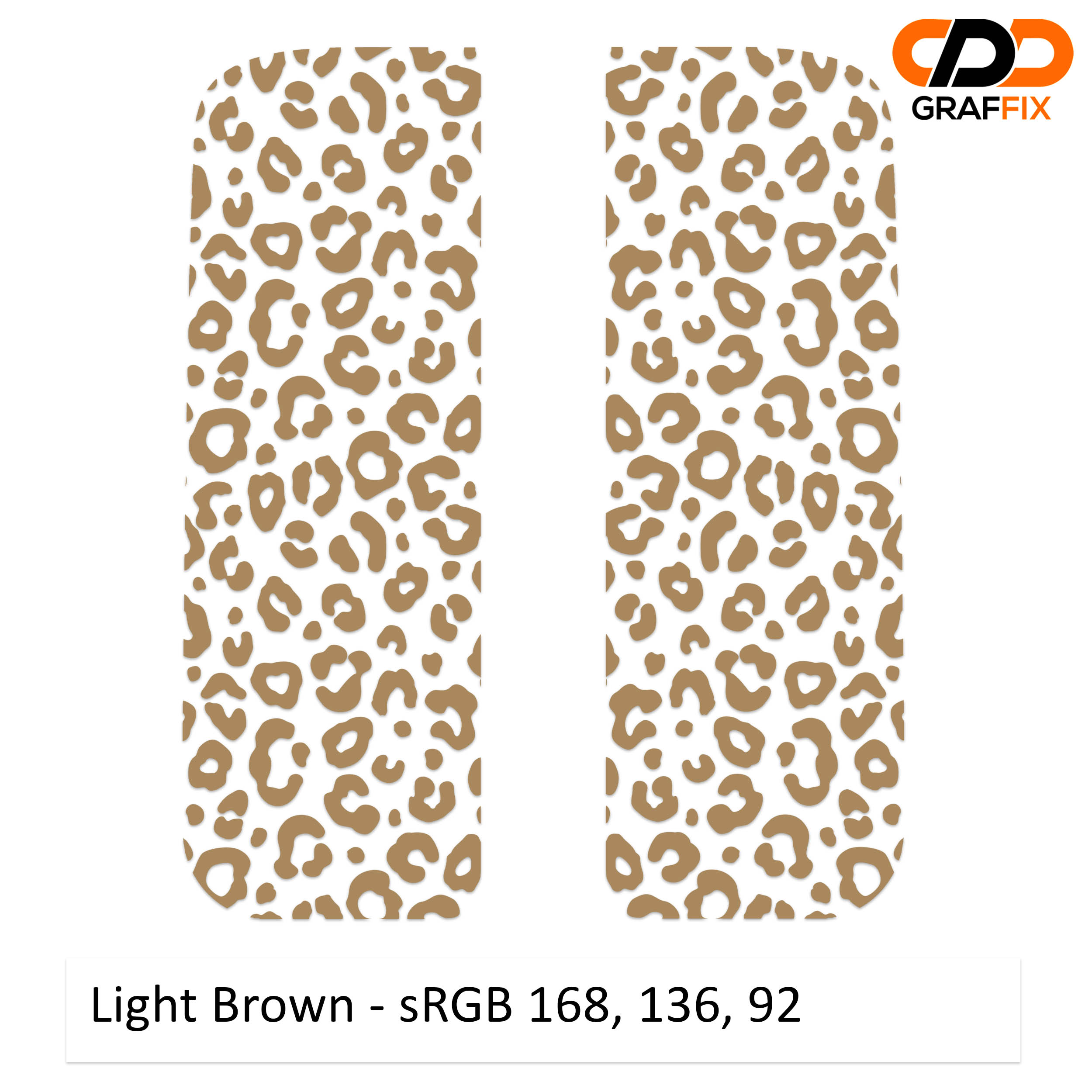 Light brown leopard print side window decal set for Jeep Wrangler JL Gladiator JT 2018 plus