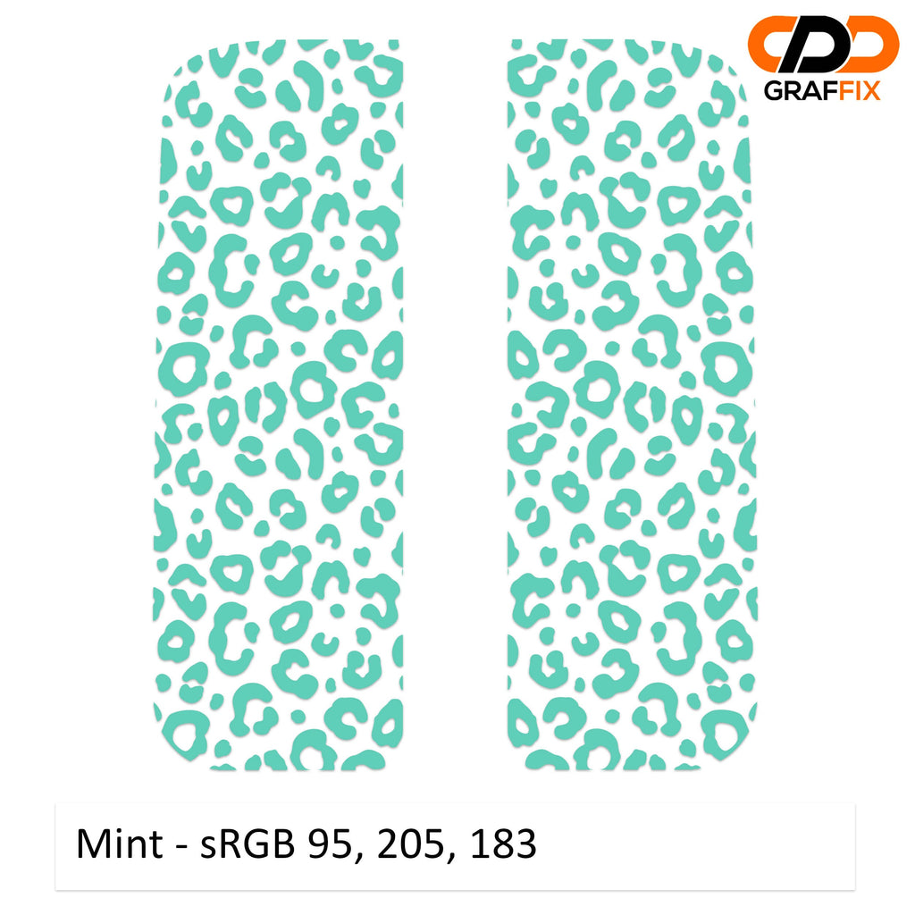 Mint leopard print side window decal set for Jeep Wrangler JL Gladiator JT 2018 plus