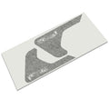 Silver Bullet Edition Jeep fender vent decal pair in black with bullet badge on application backing
