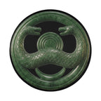Jade serpent cult amulet spare tire cover with no camera hole