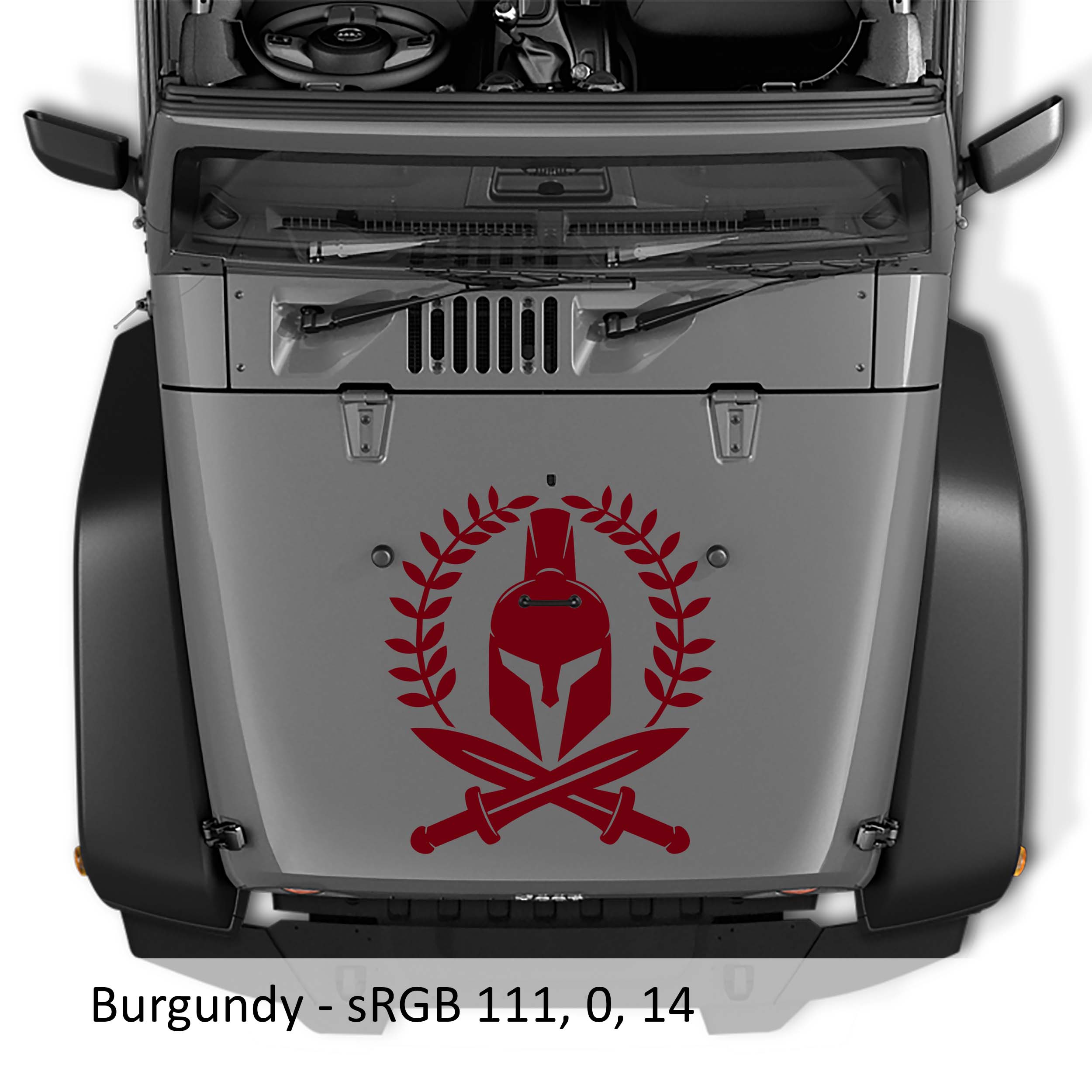 Spartan Laurel Wreath Vinyl Decal
