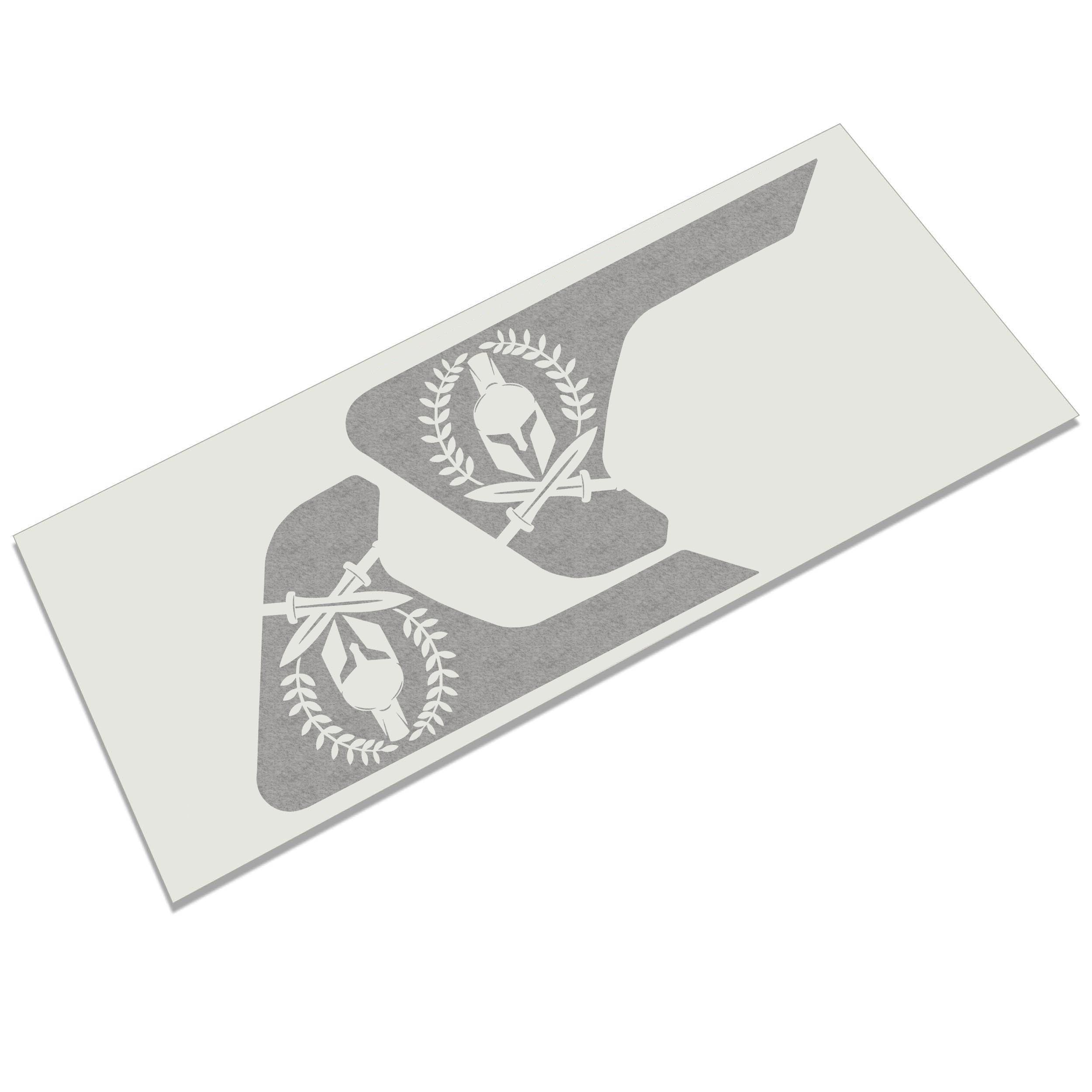 Spartan laurel wreath fender vent vinyl decal in black for Jeep Wrangler JL Gladiator JT 2018 plus