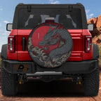 Storm Dragon Rising Spare Tire Cover