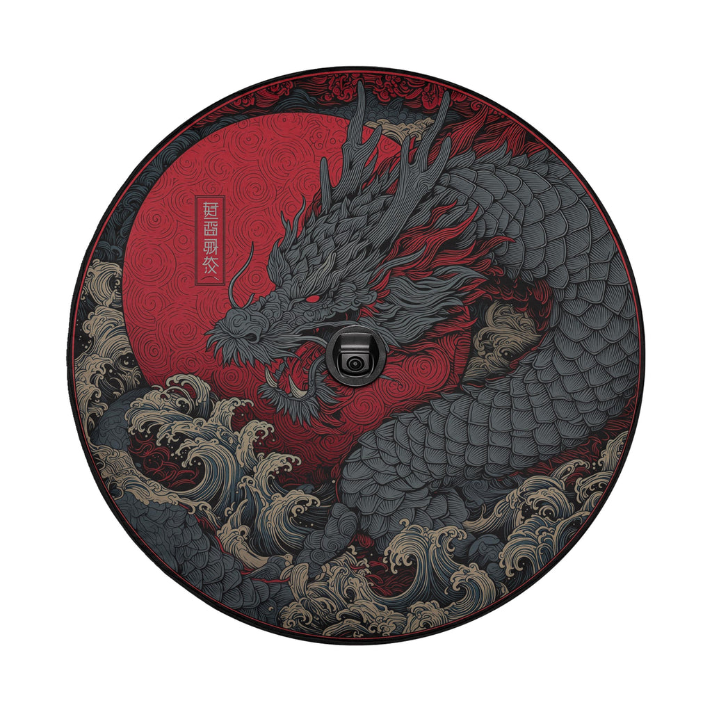 Storm Dragon Rising Spare Tire Cover