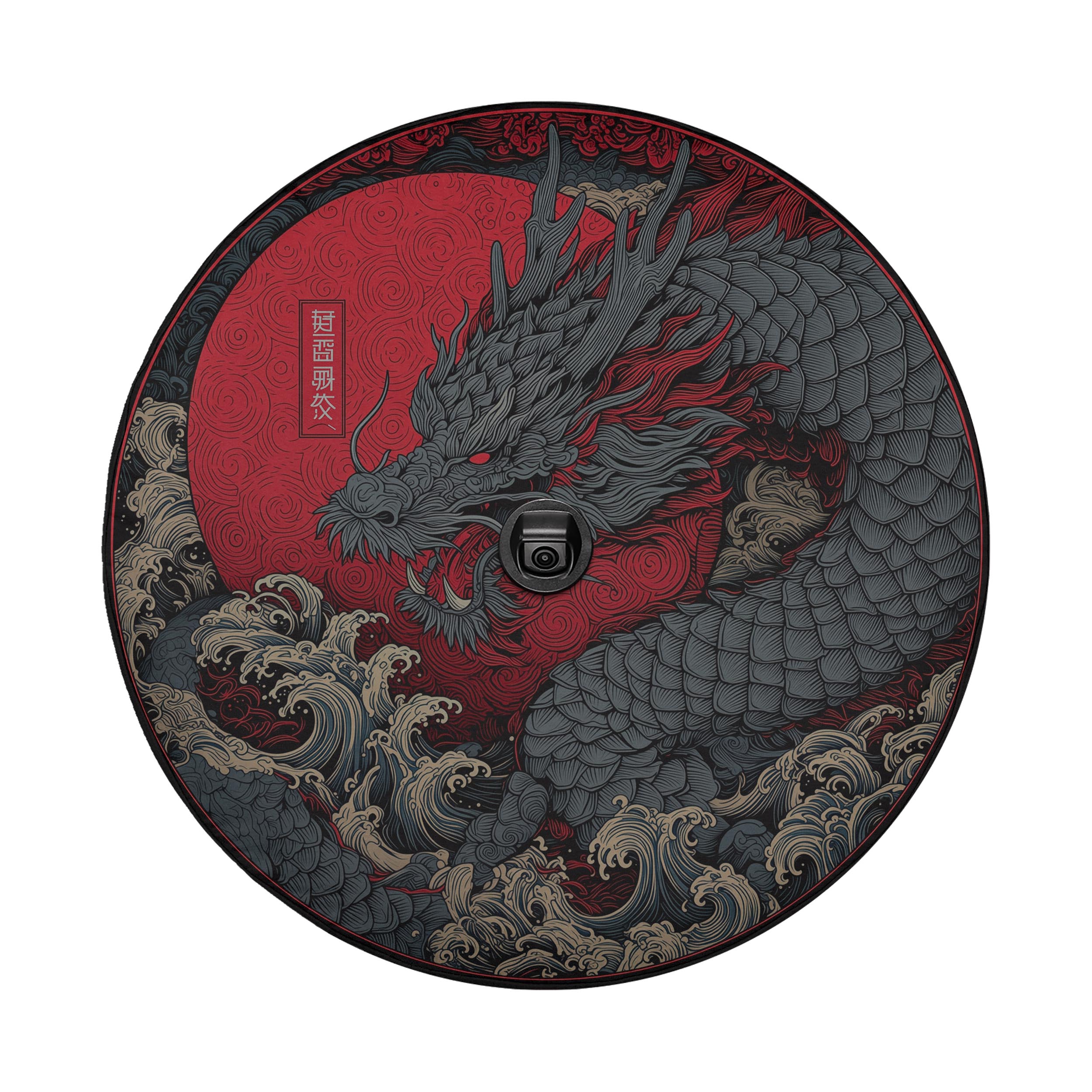 Storm Dragon Rising Spare Tire Cover