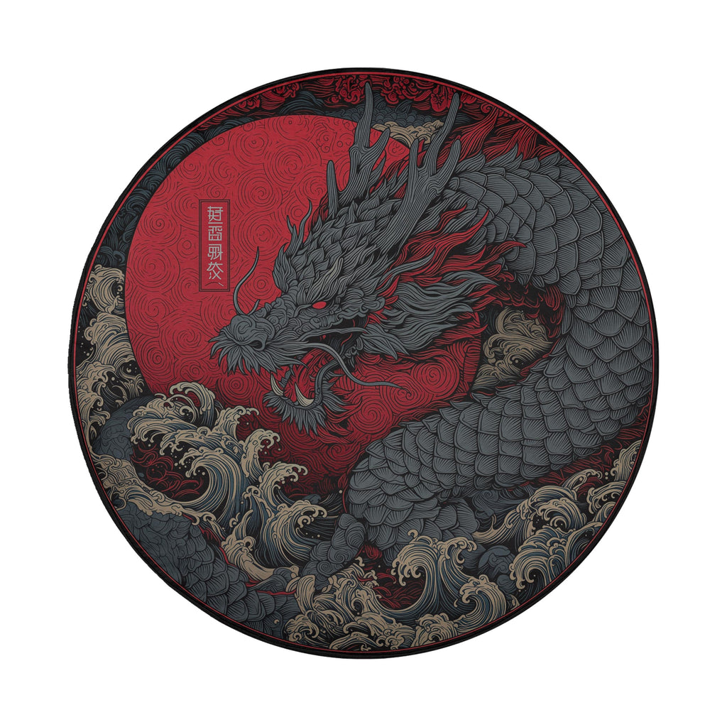 Storm Dragon Rising Spare Tire Cover
