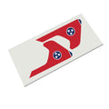 Tennessee State Flag 2pc Vinyl Fender Decal Set - Fits Jeep Wrangler JL/Jeep Gladiator JT 2018+