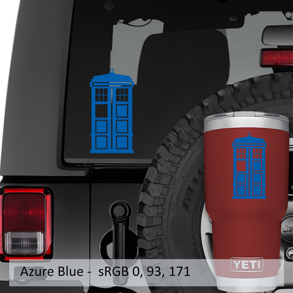 Dr Who Tardis Police Call Box Vinyl Decal