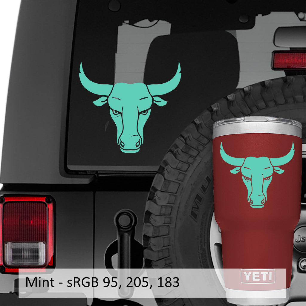 Zodiac Taurus Bull Head Vinyl Decal
