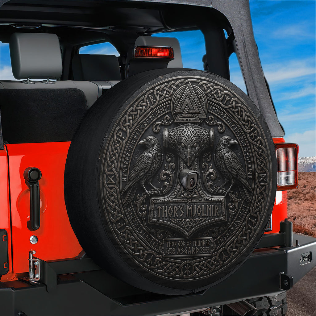 Thor Mjolnir Viking Spare Tire Cover
