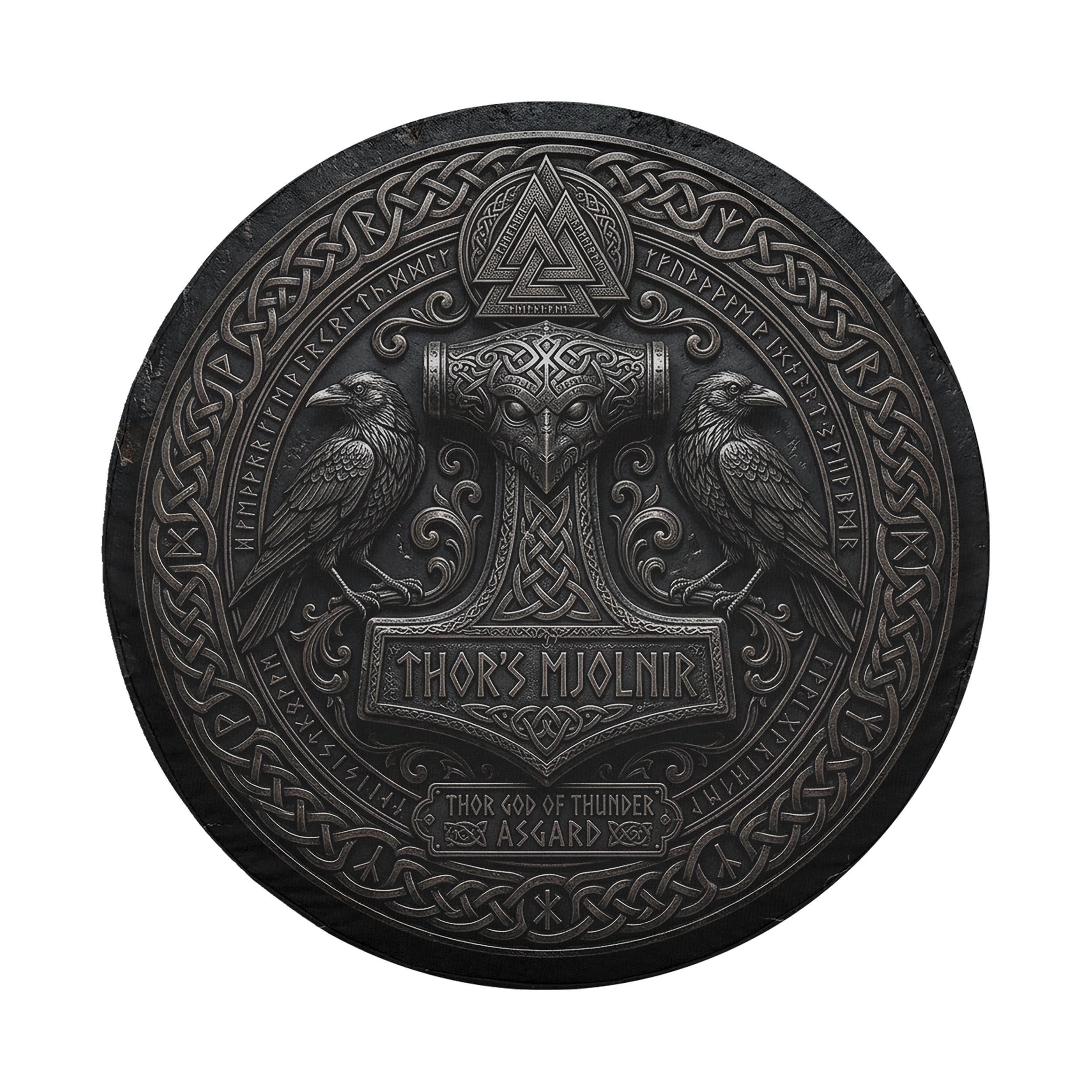 Thor Mjolnir Viking Spare Tire Cover