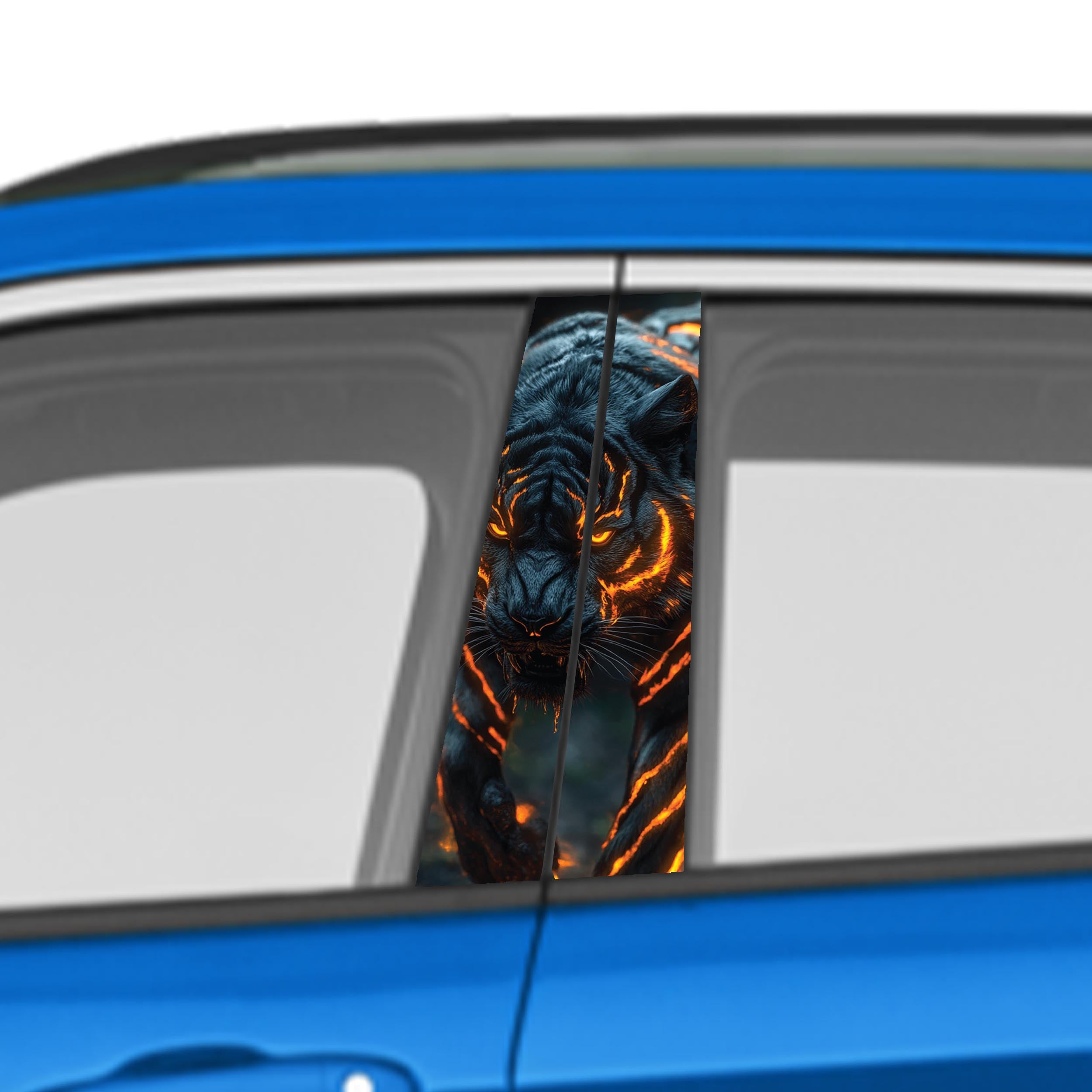 Animal Car Door Vinyl Graphic: Bold Livery Sticker for Pillar Panels Universal Fit