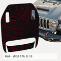 Topographical Clawed Foot Hood 2-Layer Decal - Fits 2018+ Wrangler JL 392 Gladiator JT Mojave