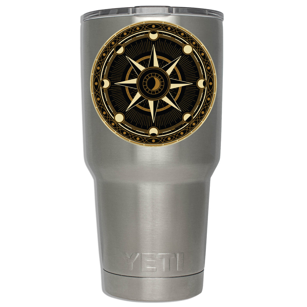 Traitors Round Table vinyl sticker on a stainless steel tumbler
