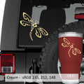 Tribal Dragonfly Vinyl Decal