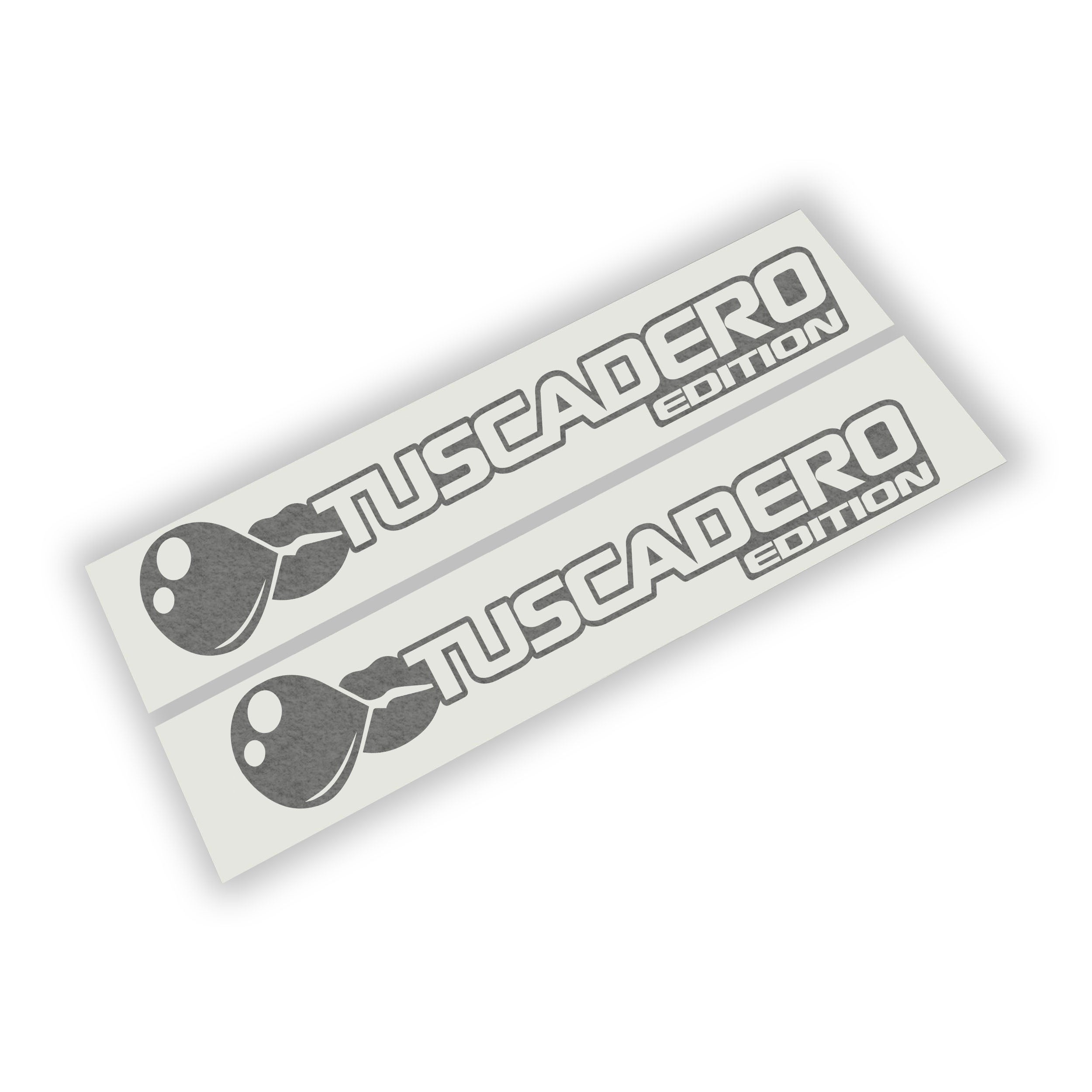 Tuscadero Bubblegum Edition hood vinyl decal pair featuring bubble gum graphic with logo text