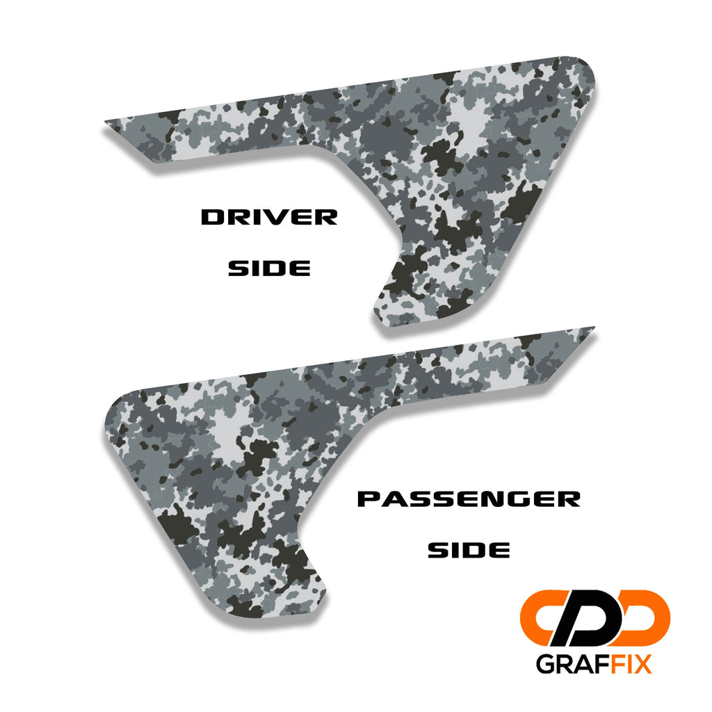 Urban Camouflage 2pc Vinyl Fender Decal Set - Fits Jeep Wrangler JL/Jeep Gladiator JT 2018+