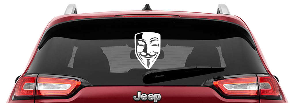 Guy Fawkes Mask Vinyl Decal