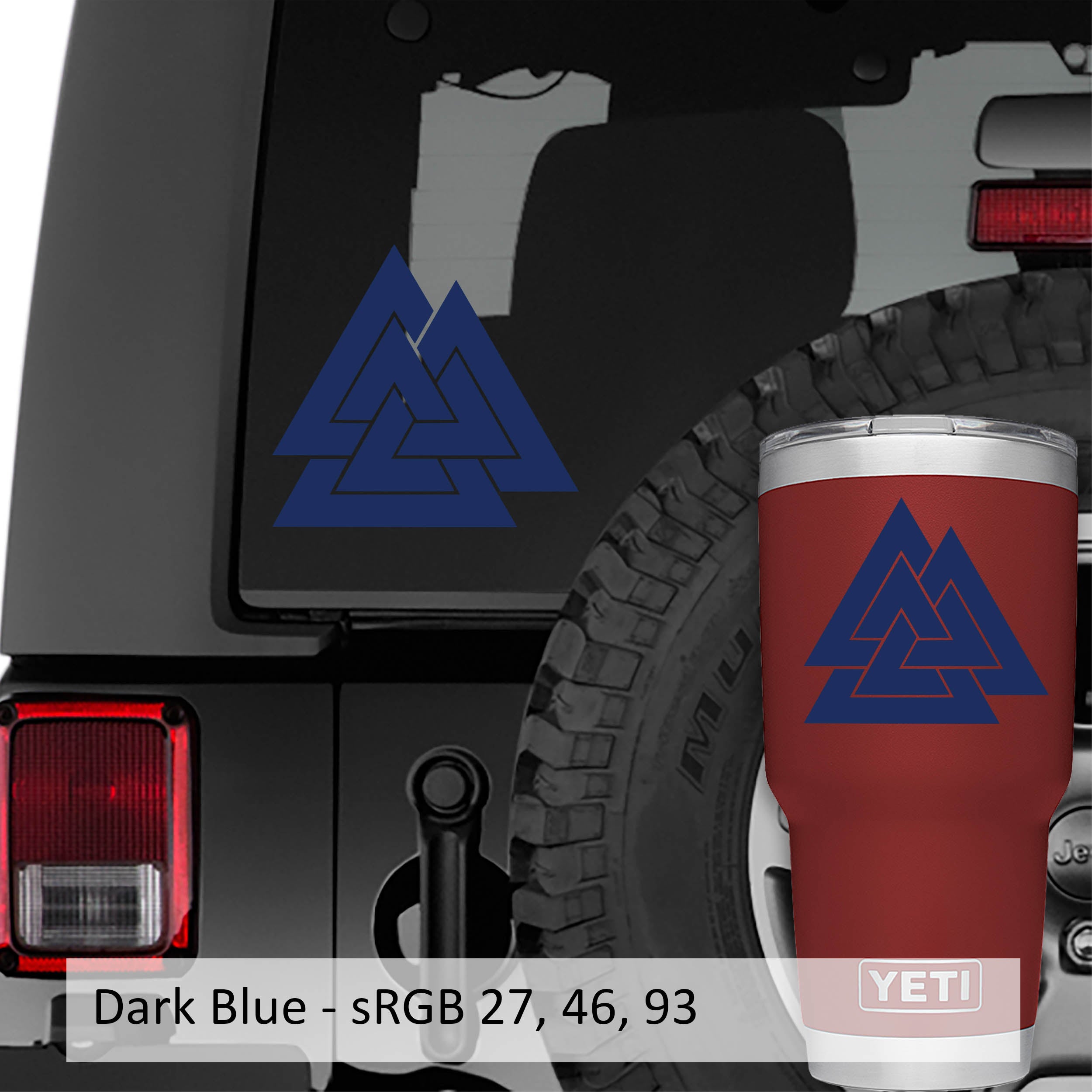 Valknut - Knot of the Slain Vinyl Decal