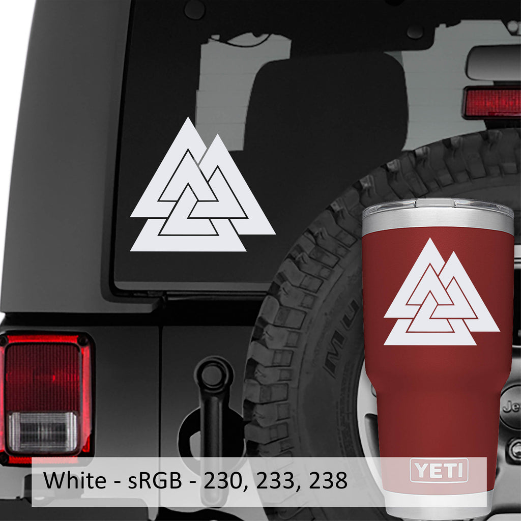 Valknut - Knot of the Slain Vinyl Decal