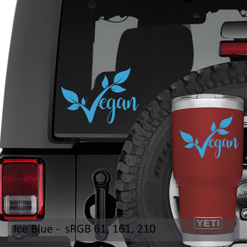  Vegan Text Vinyl Decal
