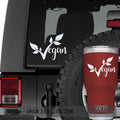  Vegan Text Vinyl Decal