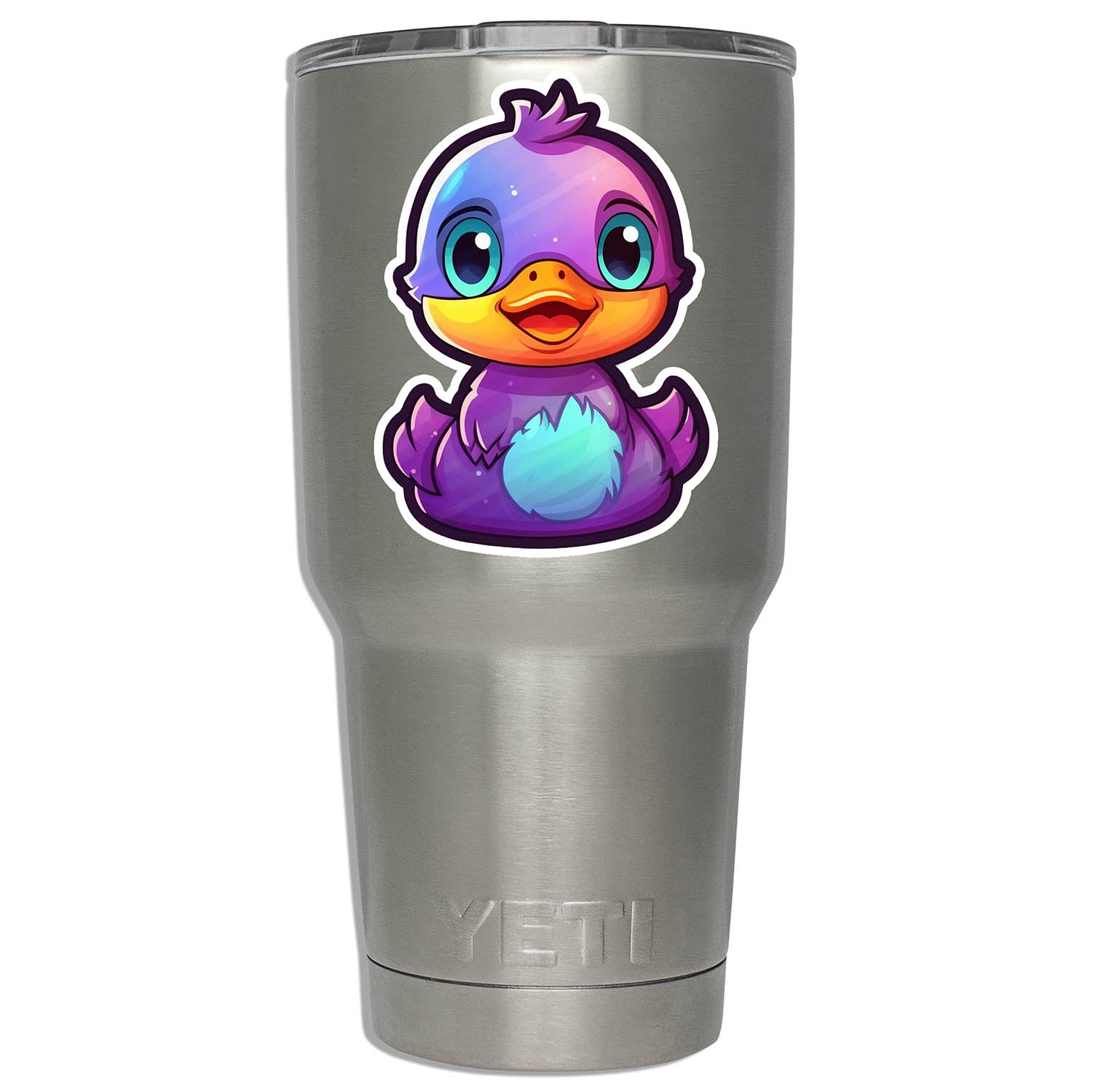 Vibrant Kawaii Rubber Duck Vinyl Sticker