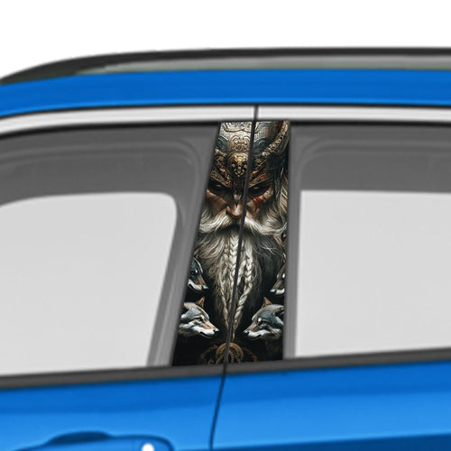Ancient Warrior Car Door Vinyl Graphic: Bold Livery Sticker for Pillar Panels Universal Fit