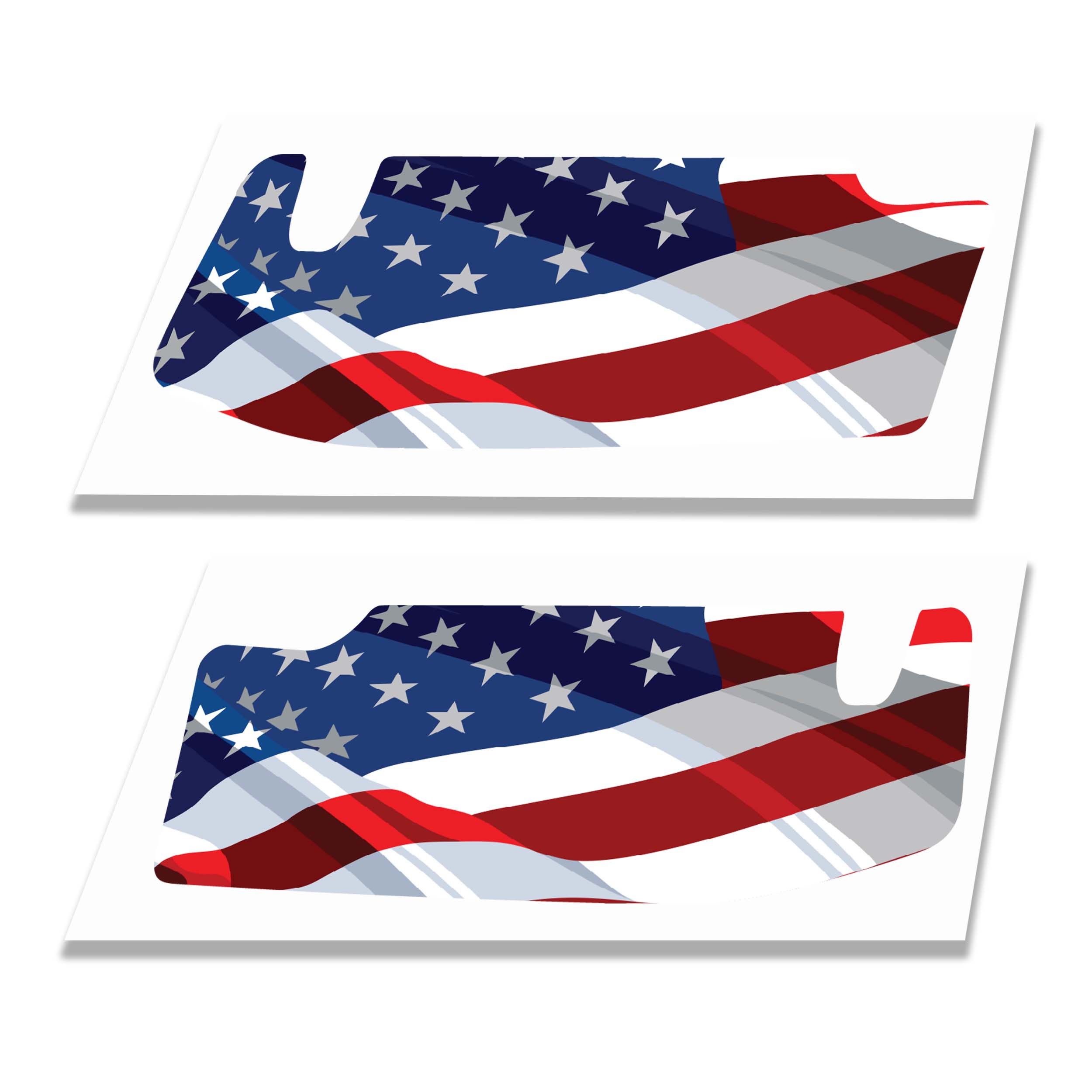 American Flag Sun Visor Overlay for Jeep JT Gladiator and Jeep Wrangler JL/JLU 2018+