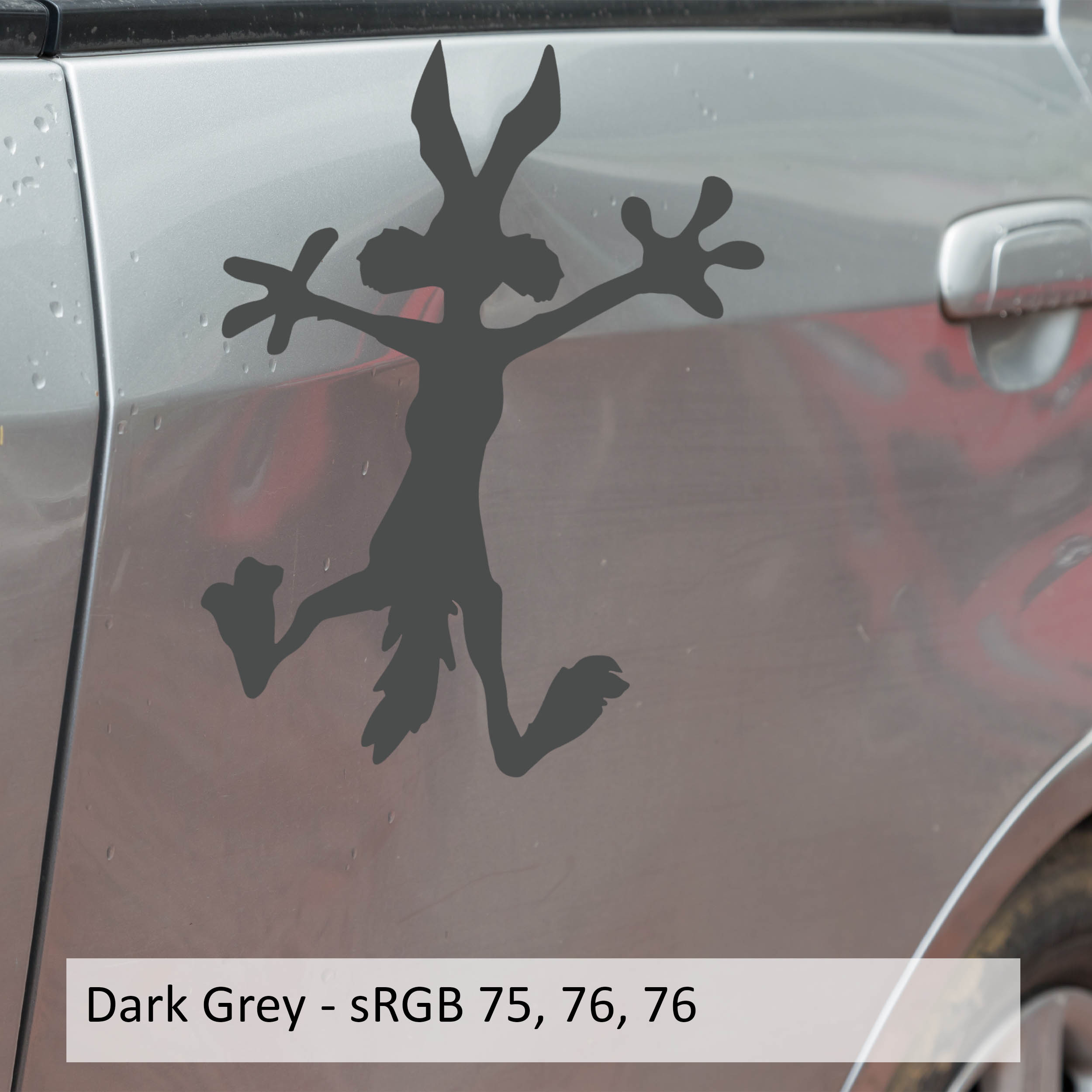 Wile E Coyote Splat Vinyl Decal Sticker