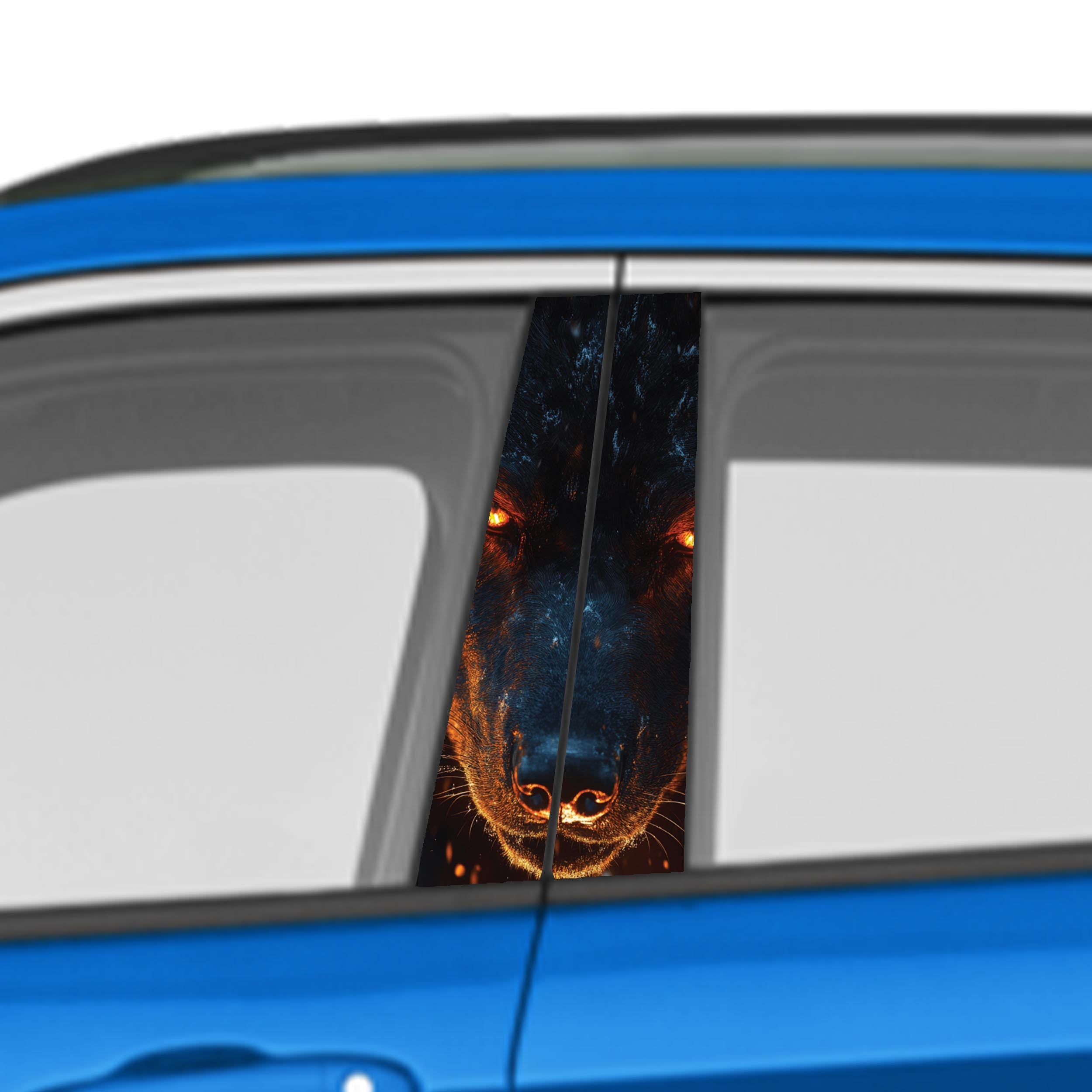 Animal Car Door Vinyl Graphic: Bold Livery Sticker for Pillar Panels Universal Fit