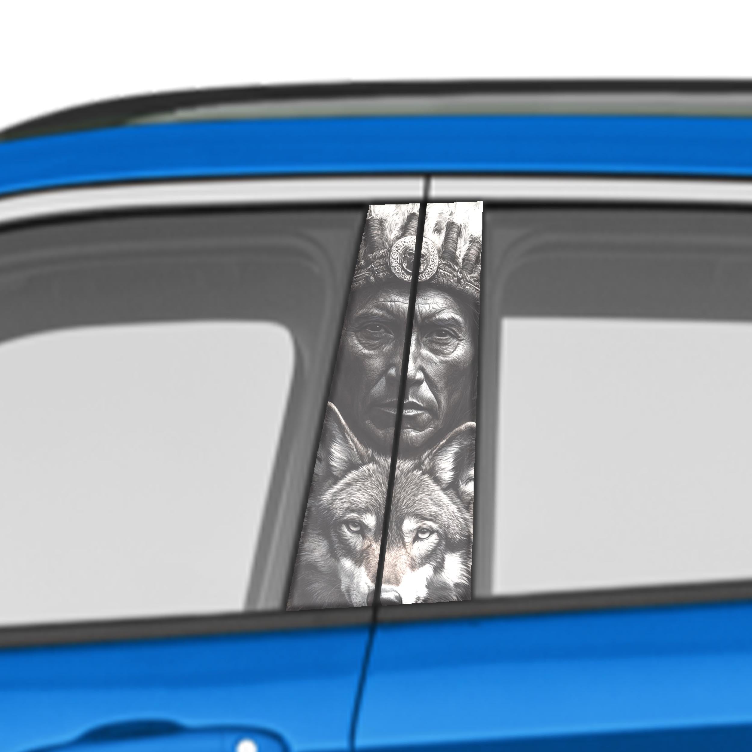 Ancient Warrior Car Door Vinyl Graphic: Bold Livery Sticker for Pillar Panels Universal Fit