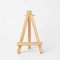 Wooden easel-style tripod display stand for ornaments