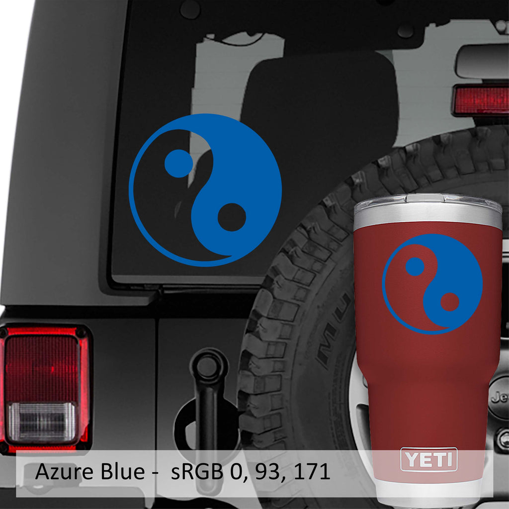  Yin Yang Chinese Symbol Vinyl Decal