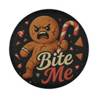Christmas Bite Me Angry Gingerbread Man Spare Tire Cover