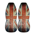 two British flag-themed car seat covers.