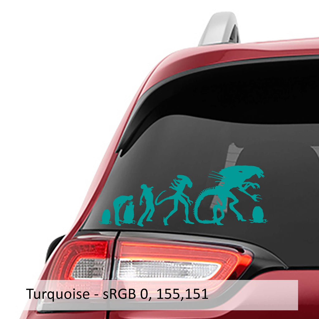 Evolution of Alien Xenomorph Queen Vinyl Decal