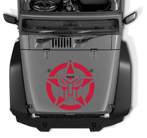 Transformers Autobot Oscar Mike Military Star Vinyl Decal