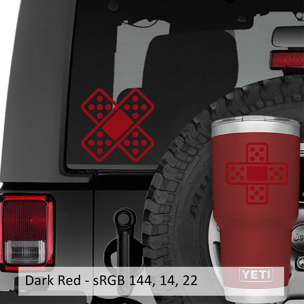 Band Aid Car Wound Vinyl Decal